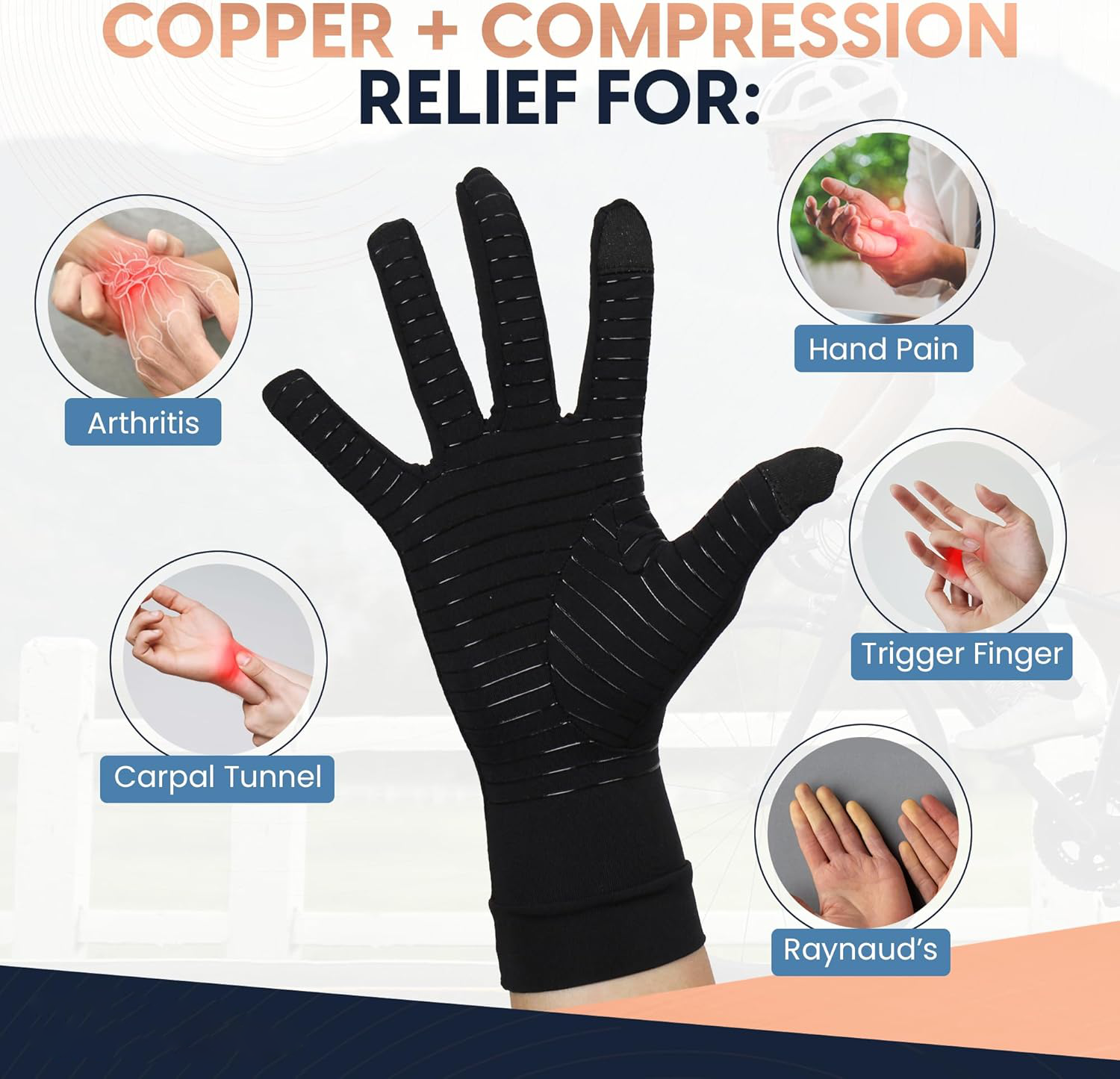 Therapeutic Hand Support Gloves