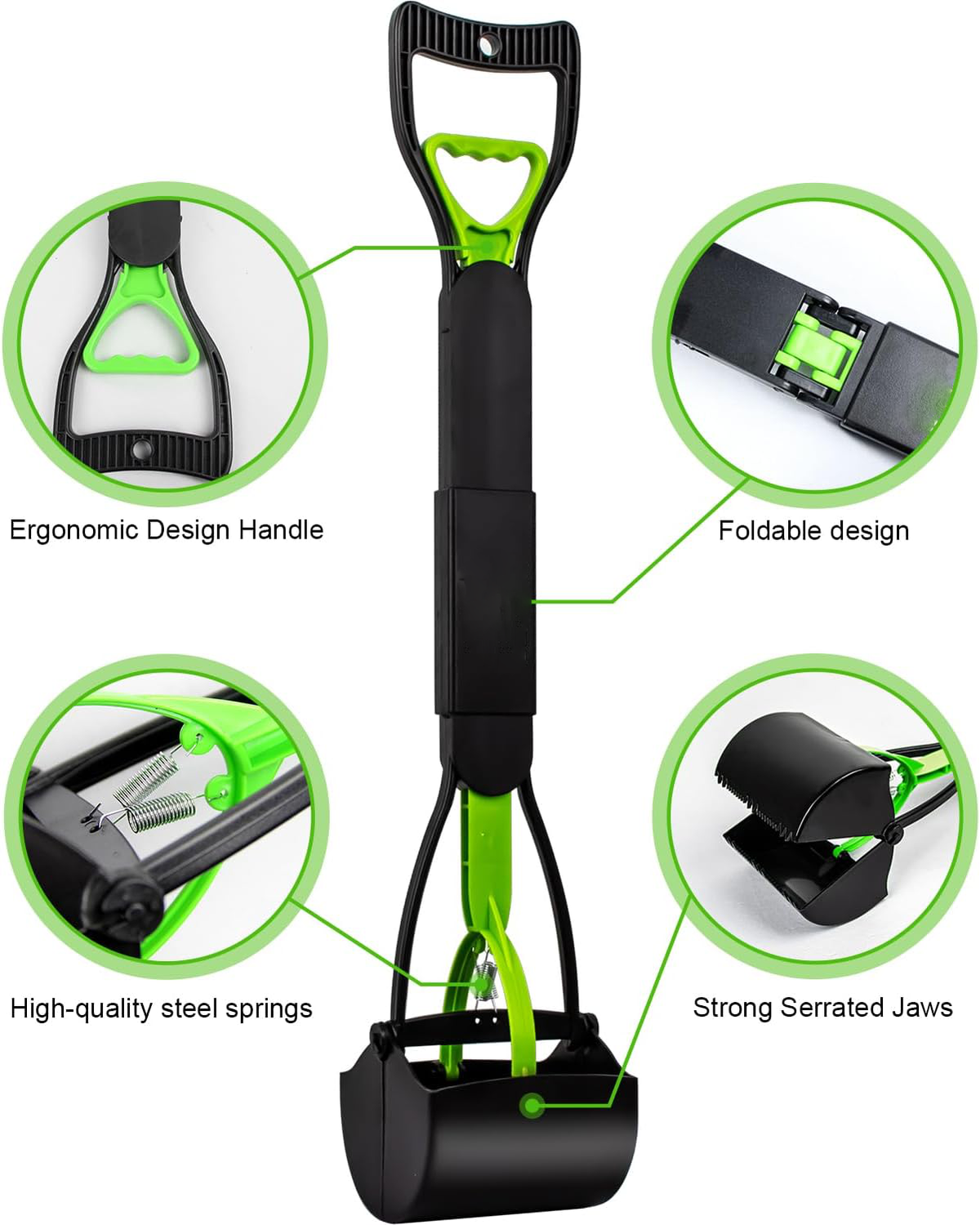 Effortless Pet Waste Picker with Extended Handle