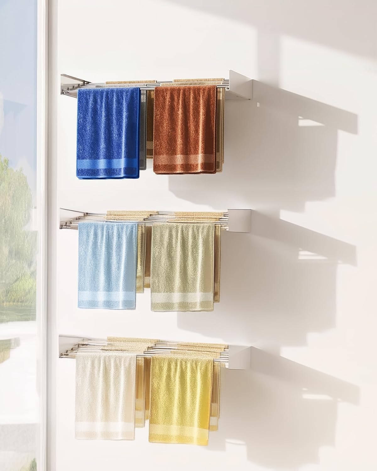 Foldable Wall-Mounted Clothes Dryer – Space-Saving Airer