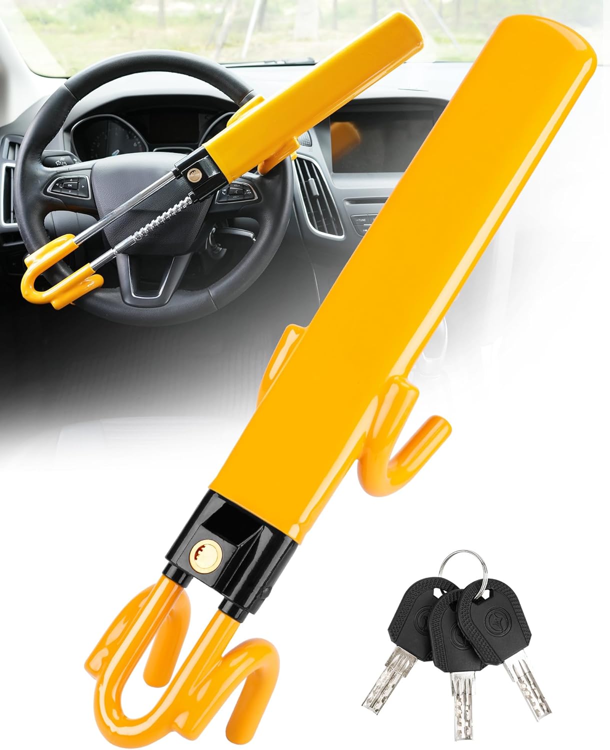 Ultimate Car Theft Deterrent Steering Wheel Lock