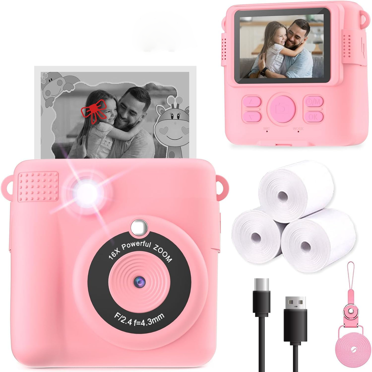 Compact Instant Photo Camera for Young Creatives
