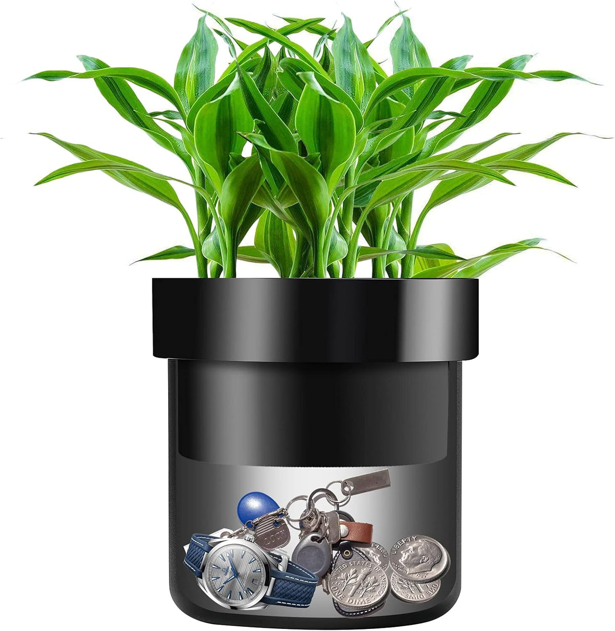 Discreet Flowerpot Security Box for Valuables