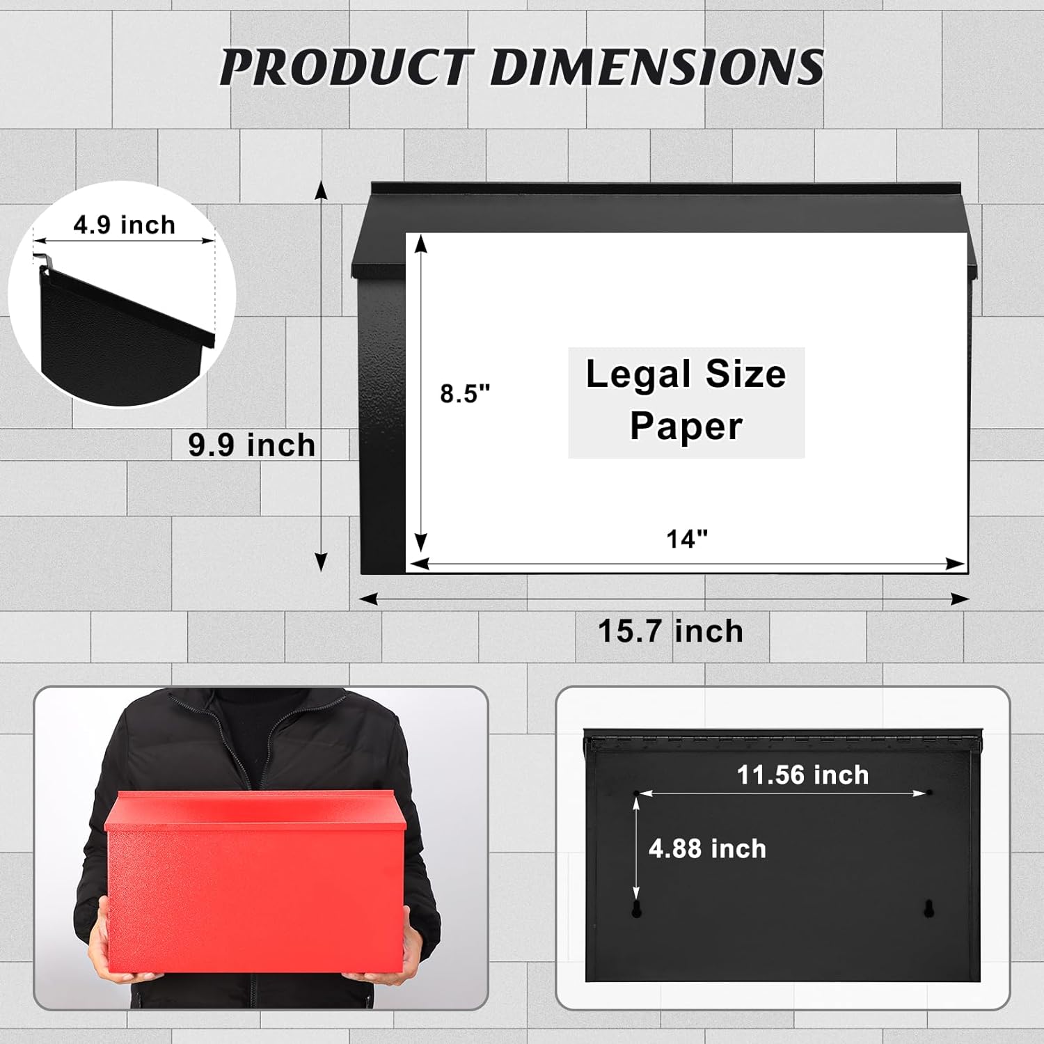 Spacious Wall-Mounted Mail Organizer