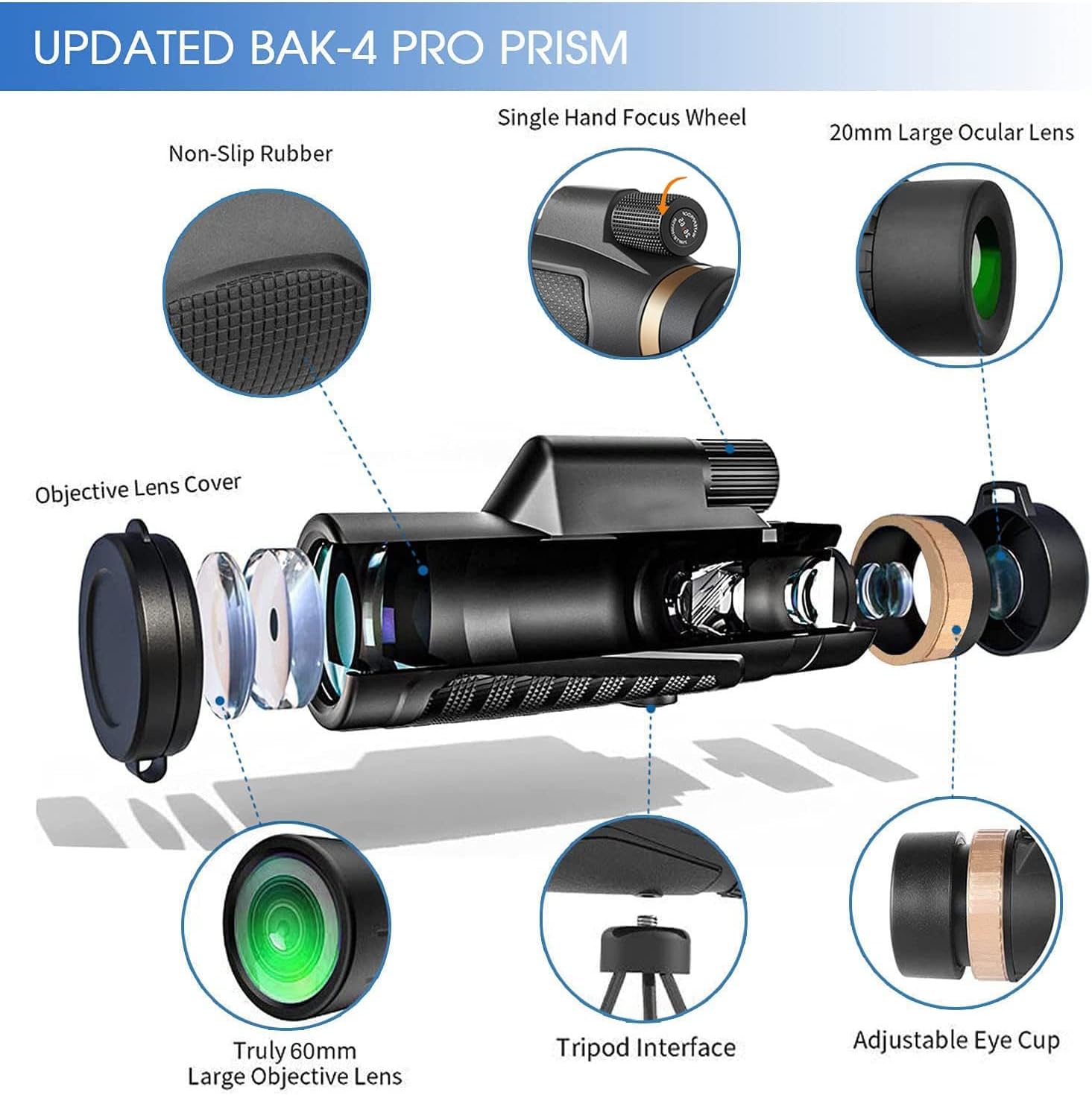 High-Performance Compact Telescope with Smartphone Adapter