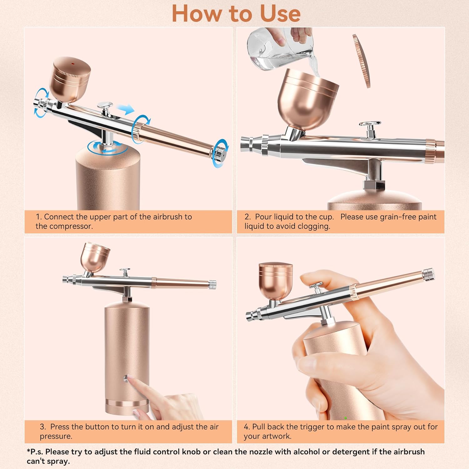 Portable Airbrush System for Creative Freedom