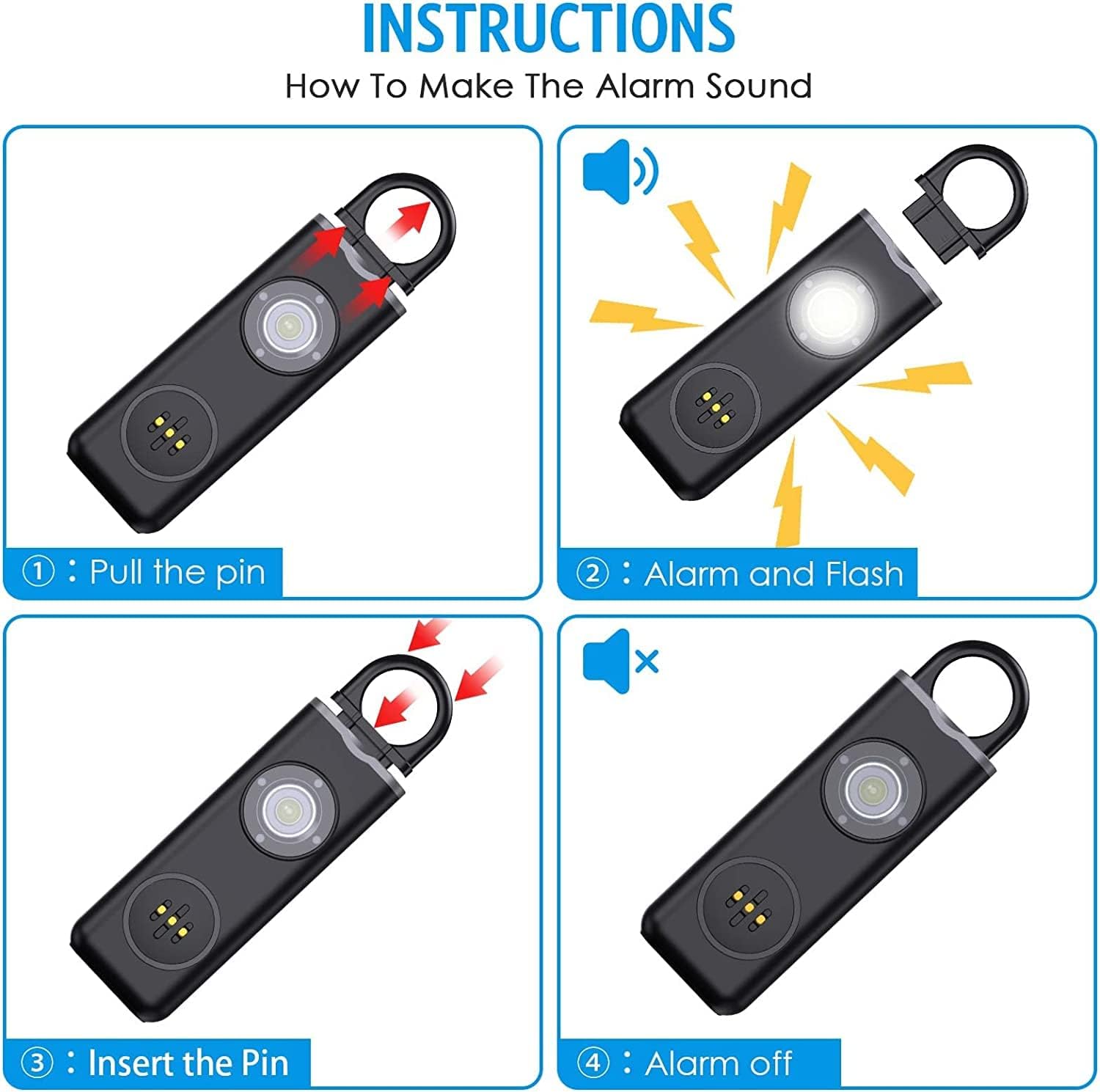 Keyring Personal Alarm – Buy One, Get One Free