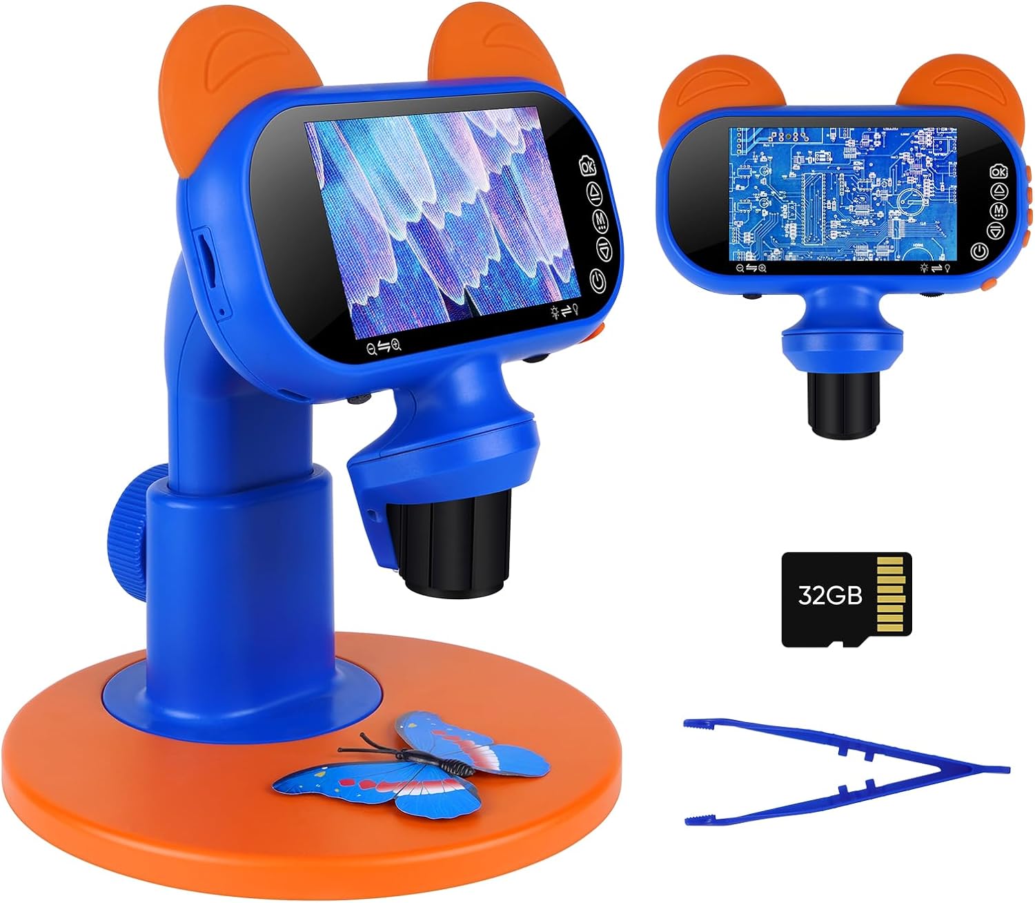 Compact Exploratory Digital Microscope with HD Display