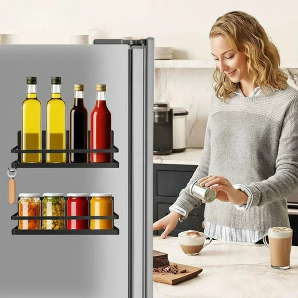 Magnetic Spice Rack Set – No Drilling Required