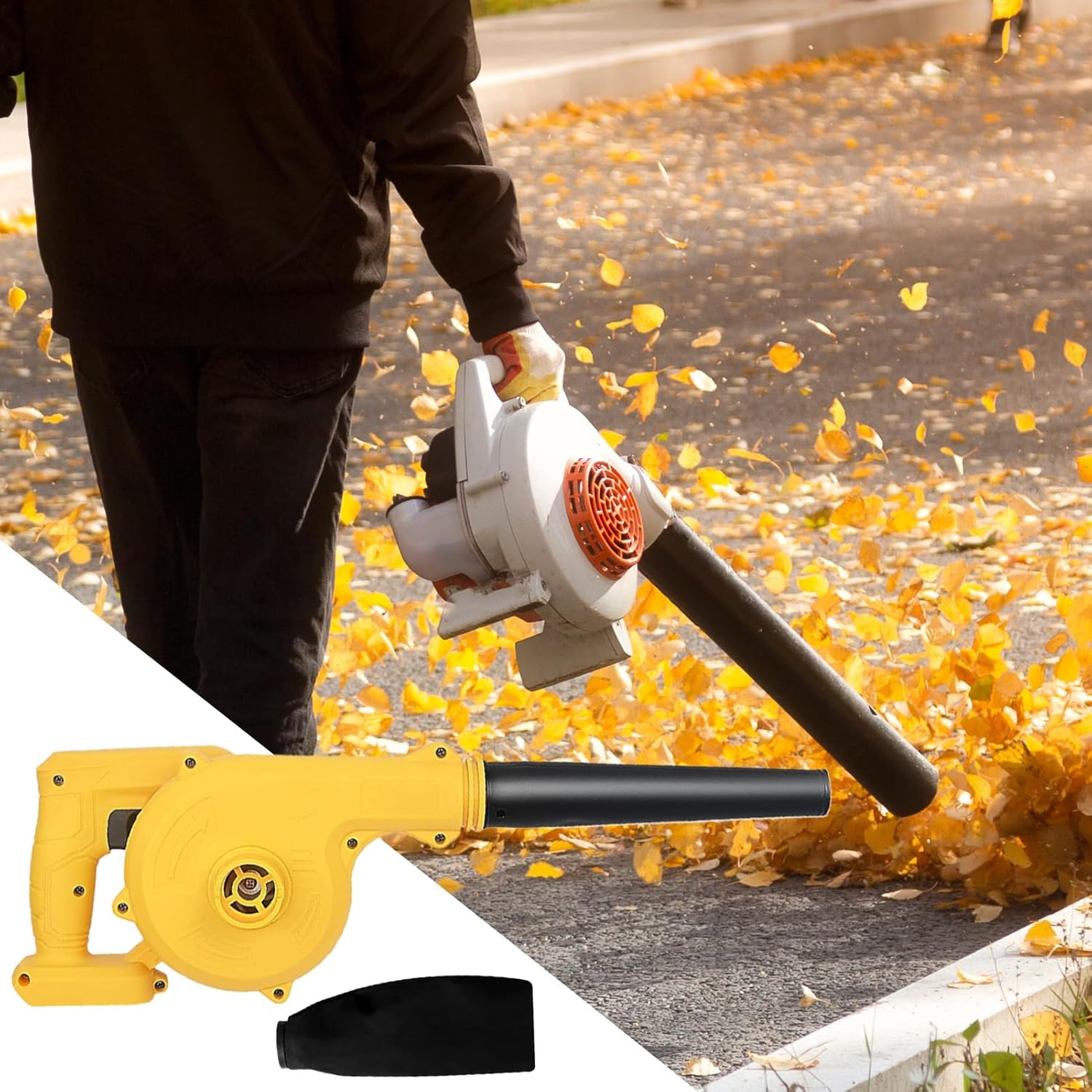 Portable Cordless Leaf Blower – Handheld Air and Dust Cleaner for Garden and Snow