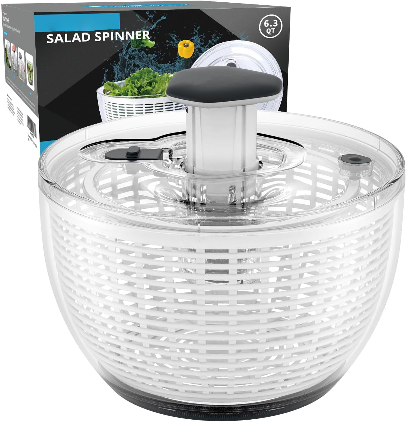Effortless One-Handed Salad Spinner for Quick Greens