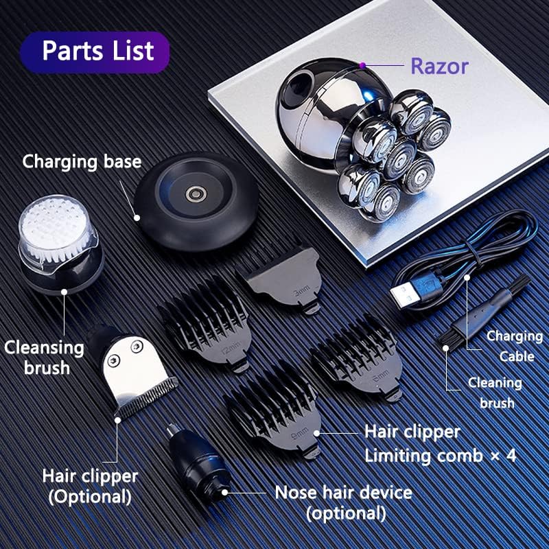 Cordless Precision Head Shaver for Effortless Grooming