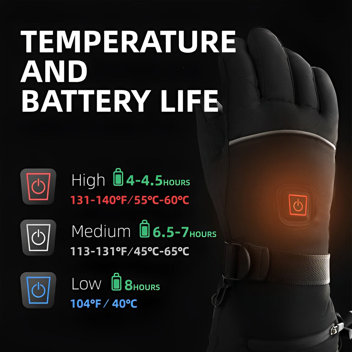 Thermal Touch Smart Gloves for Extreme Cold