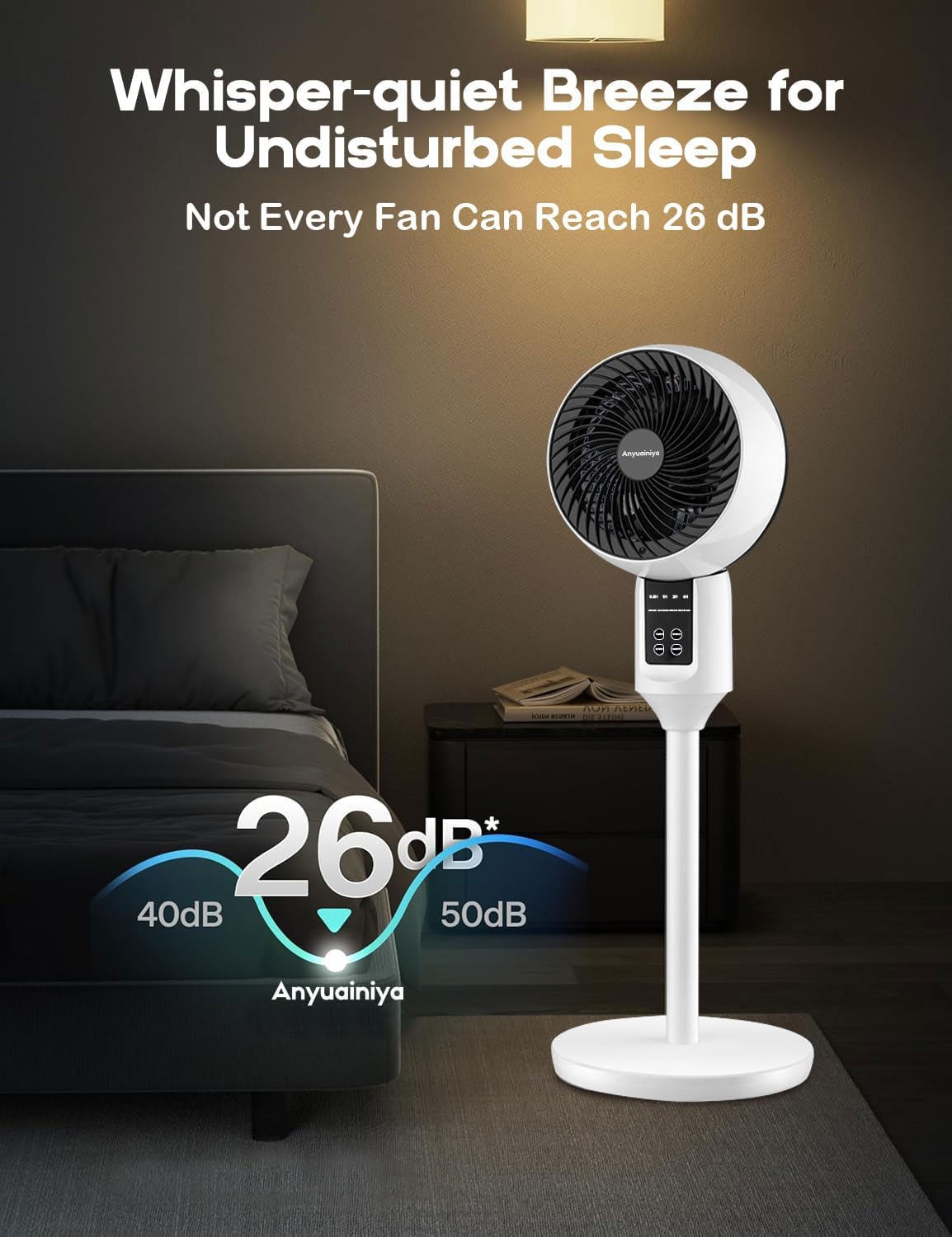 3D Oscillating Adjustable Pedestal Fan