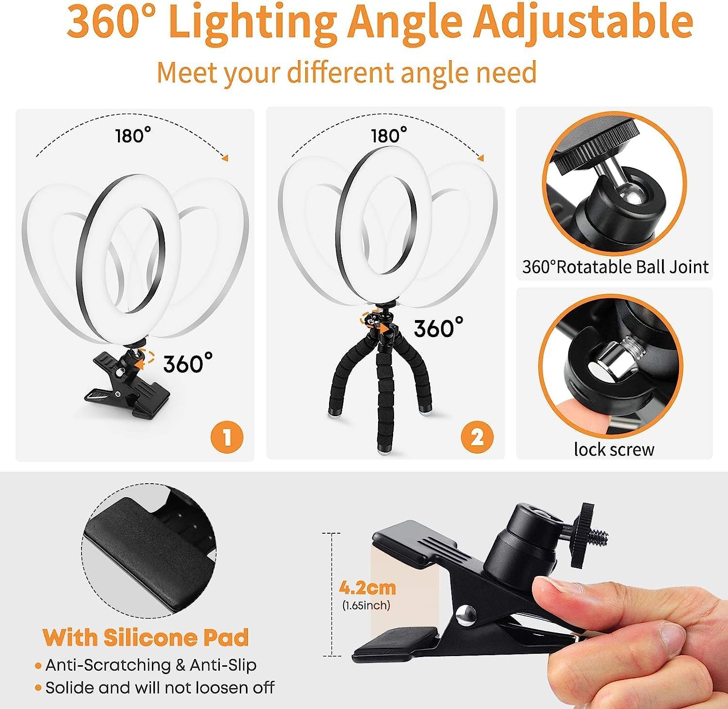 Enhance Your Video Calls with Adjustable Ring Light