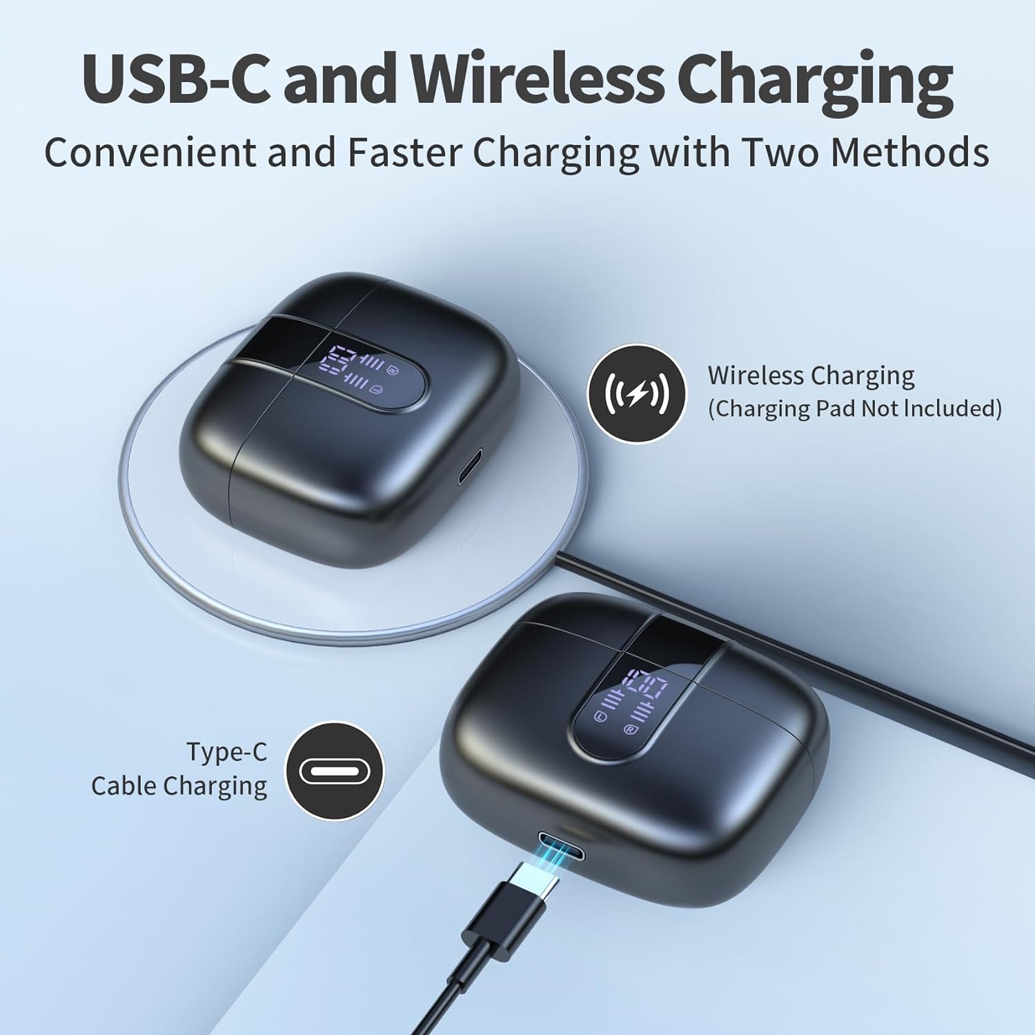 Wireless Audio Buds with Portable Charging Case