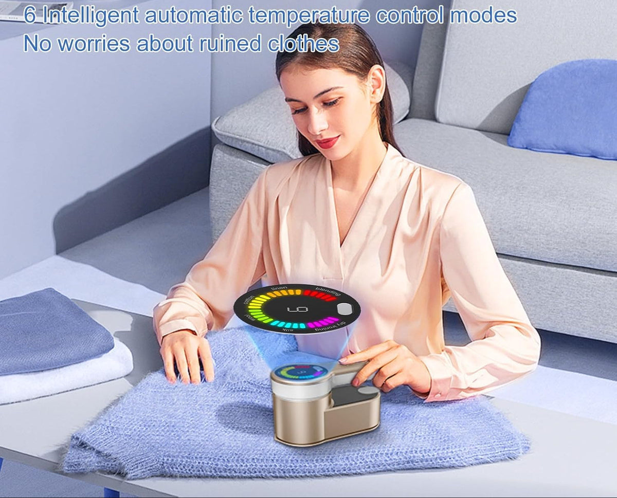 1200W Portable Steam Iron for Travel with 6 Settings and AU Plug