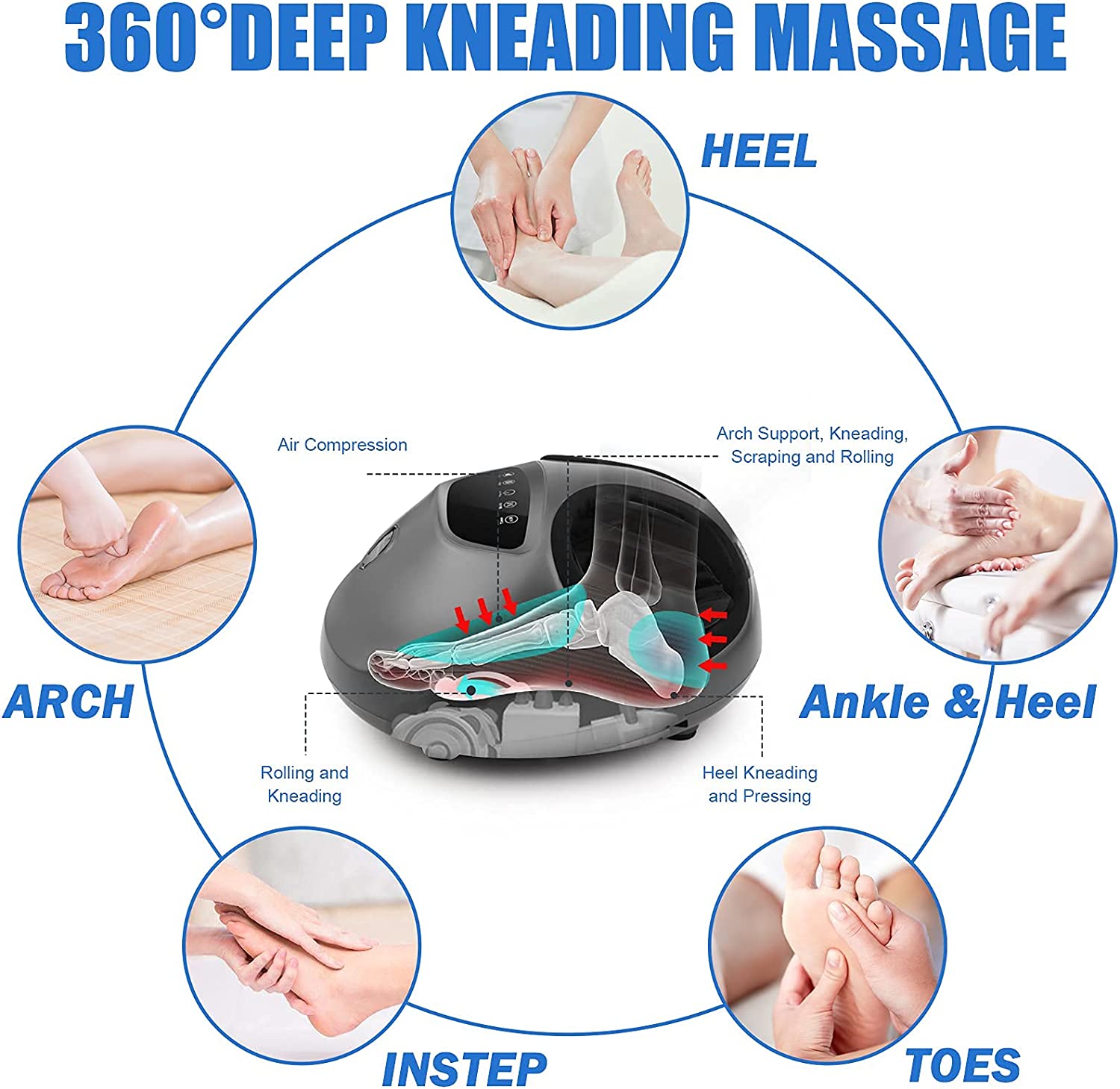 Ultimate Comfort Electric Foot Massager with Soothing Heat