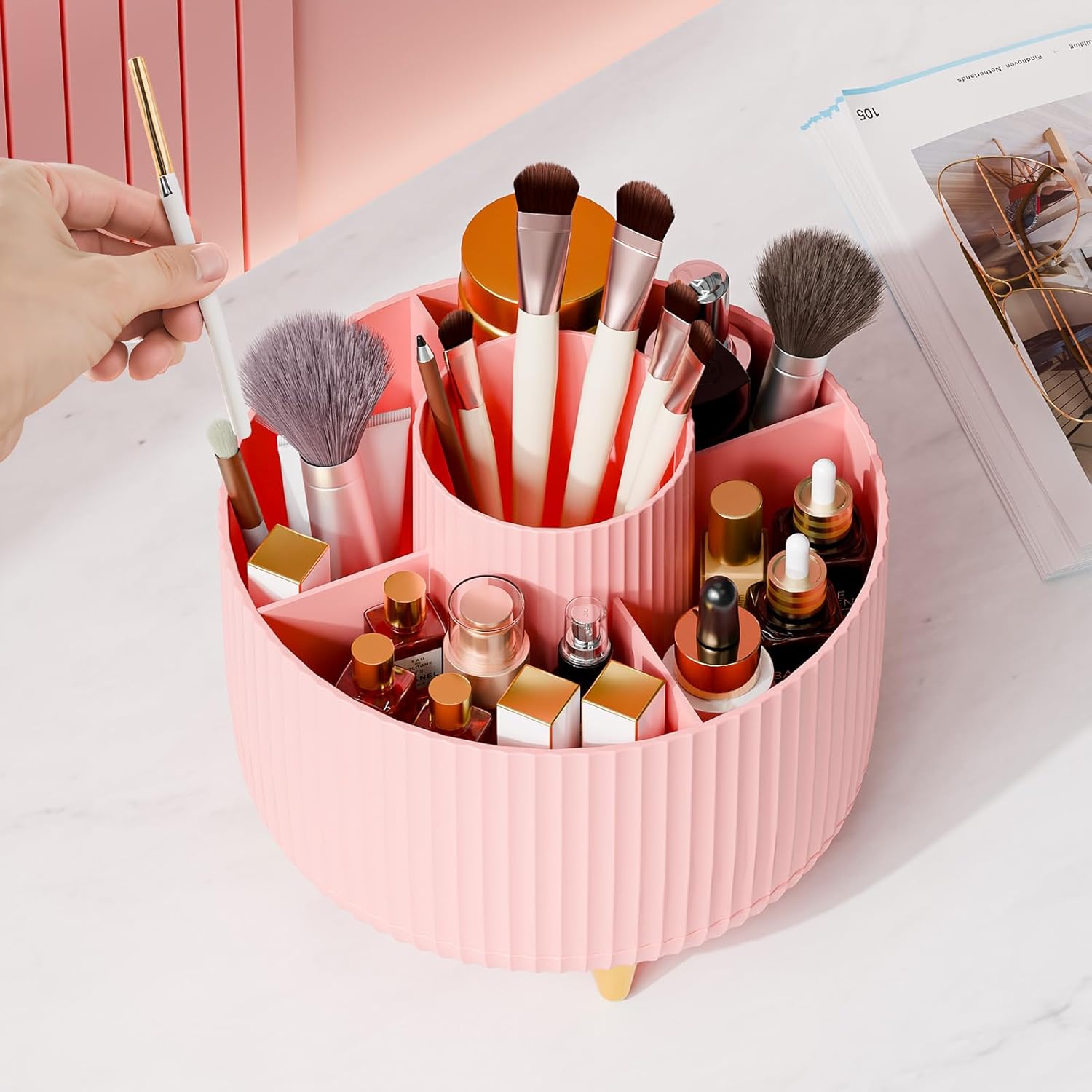 Elegant Beauty Storage Carousel