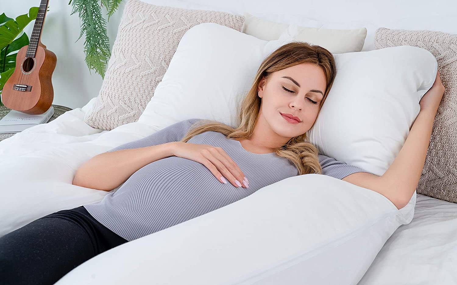 C-Shaped Comfort Pillow for Expecting Mothers