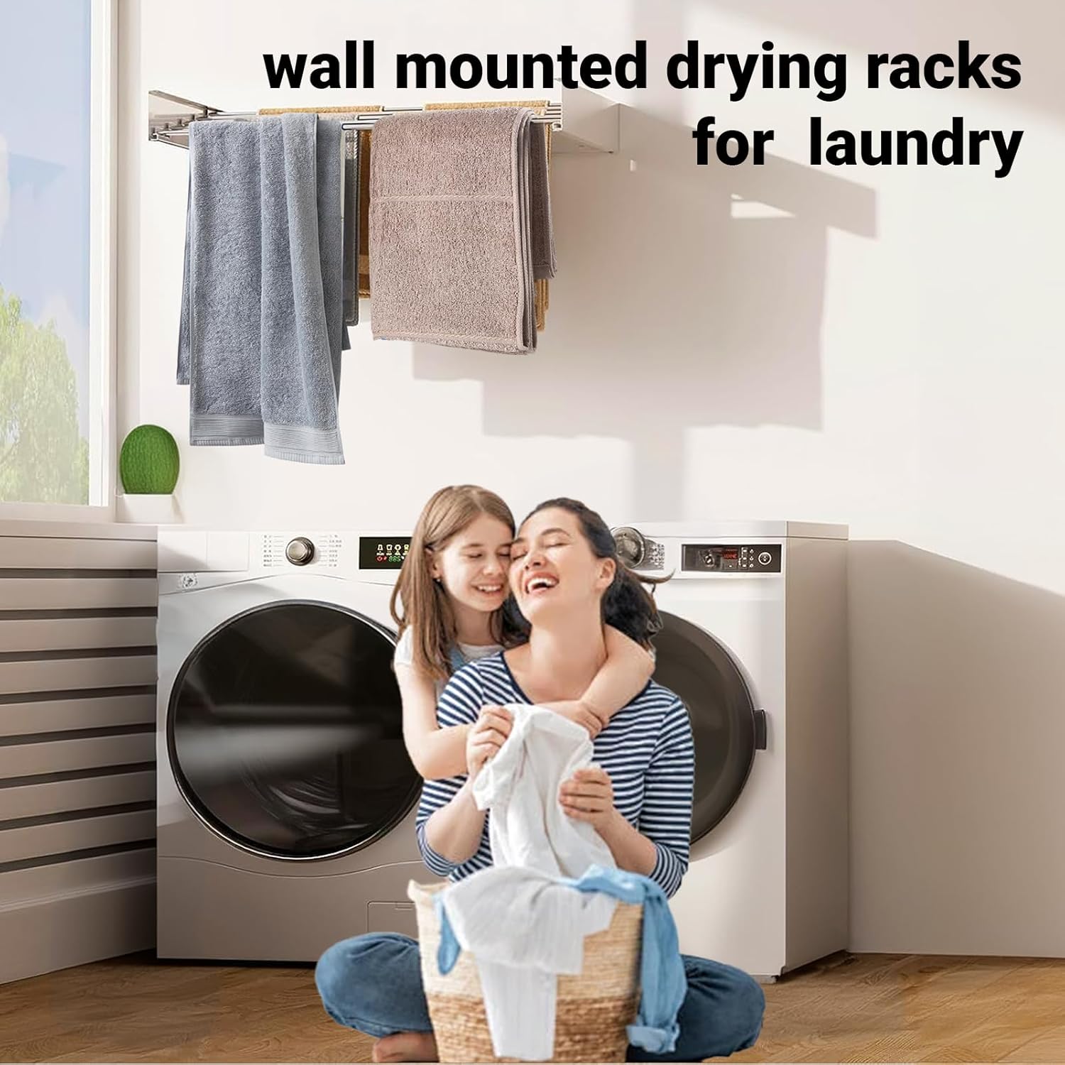 Foldable Wall-Mounted Clothes Dryer – Space-Saving Airer