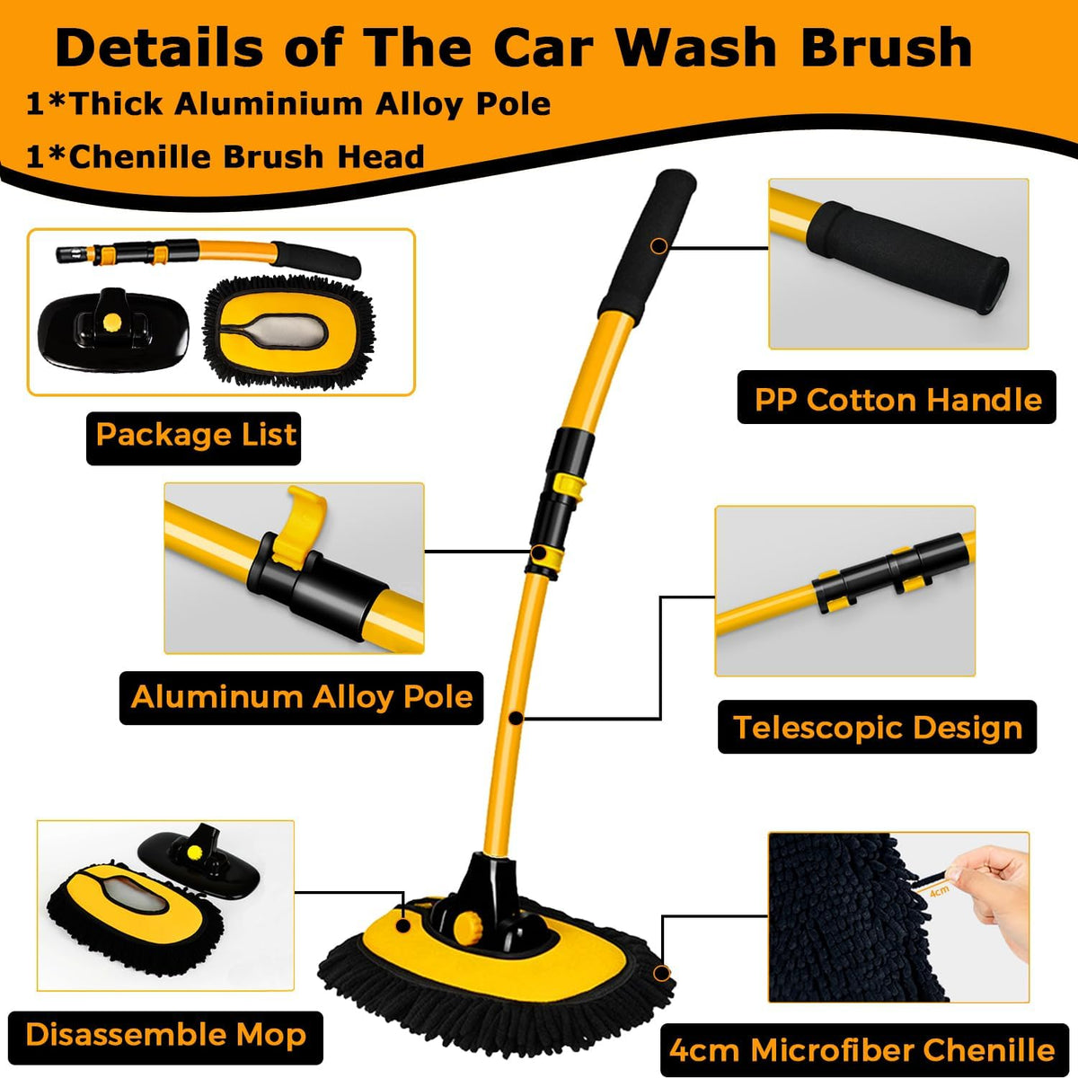 Ergonomic Multi-Surface Cleaning Brush