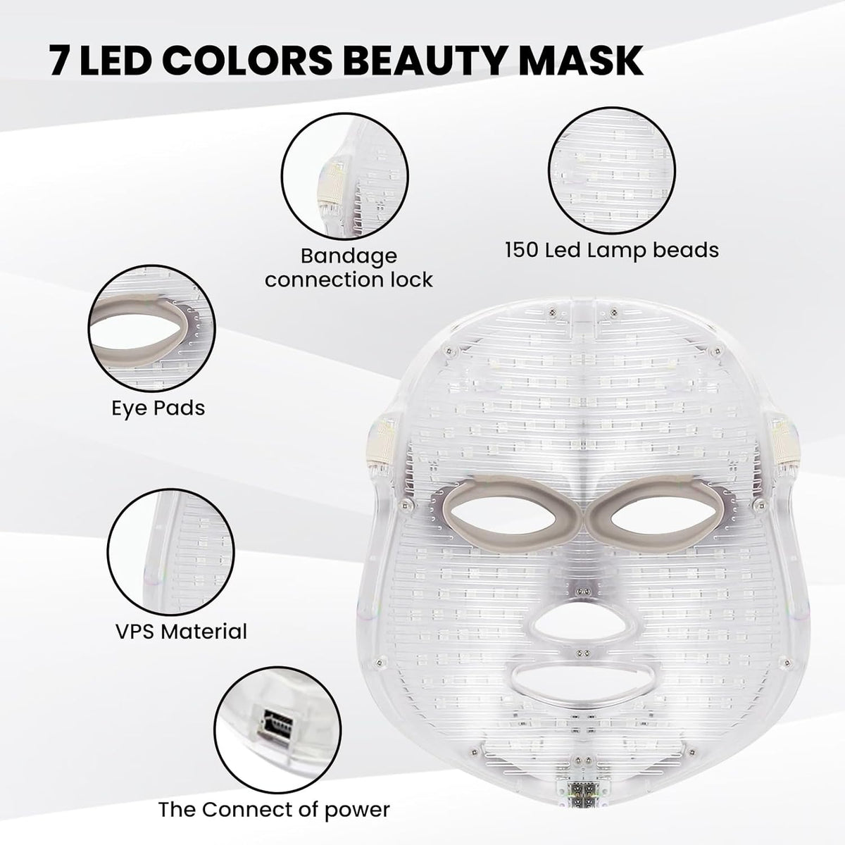 SpaGlow LED Facial Treatment Mask