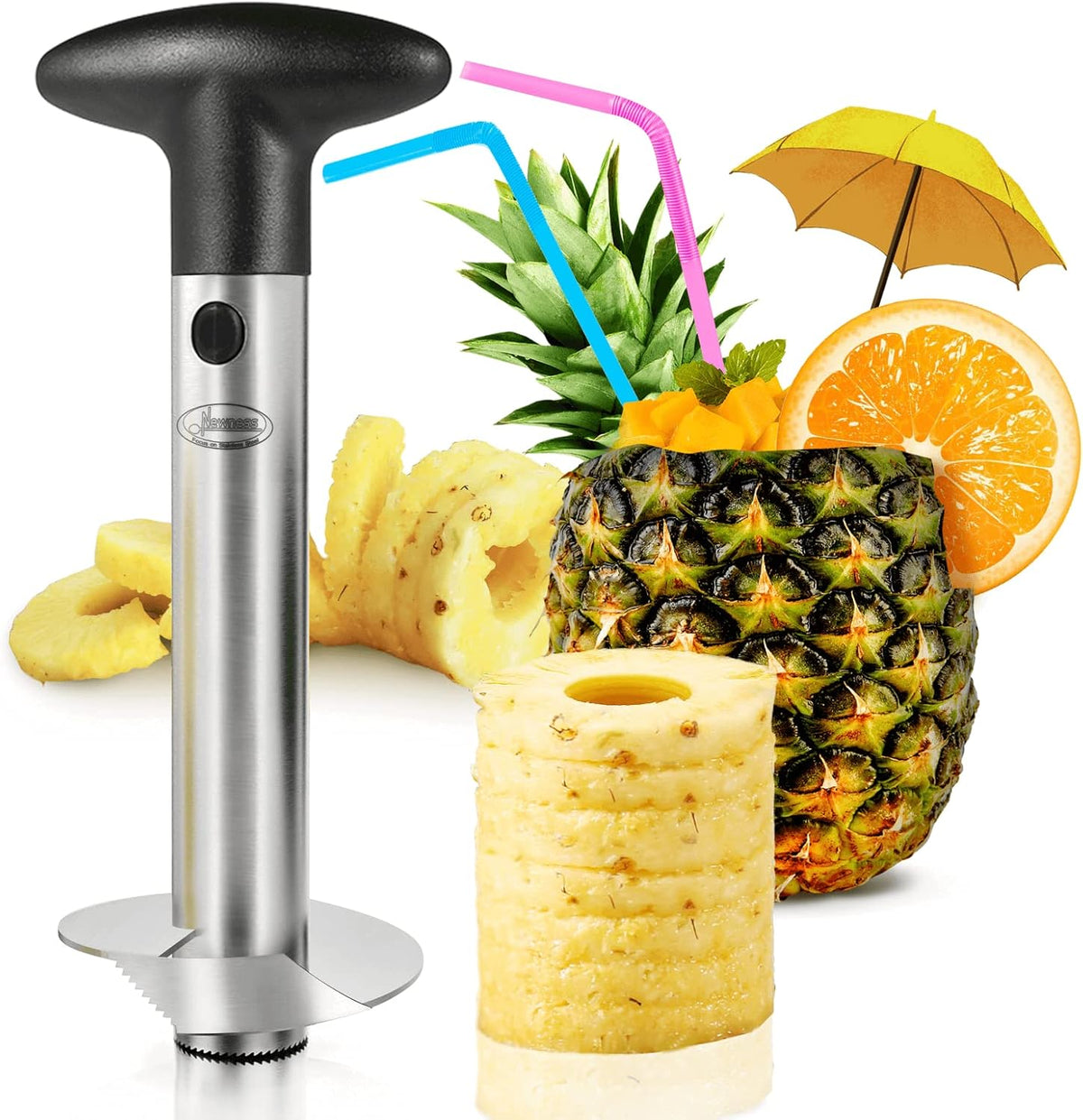 Effortless Pineapple Slicer and Corer Tool