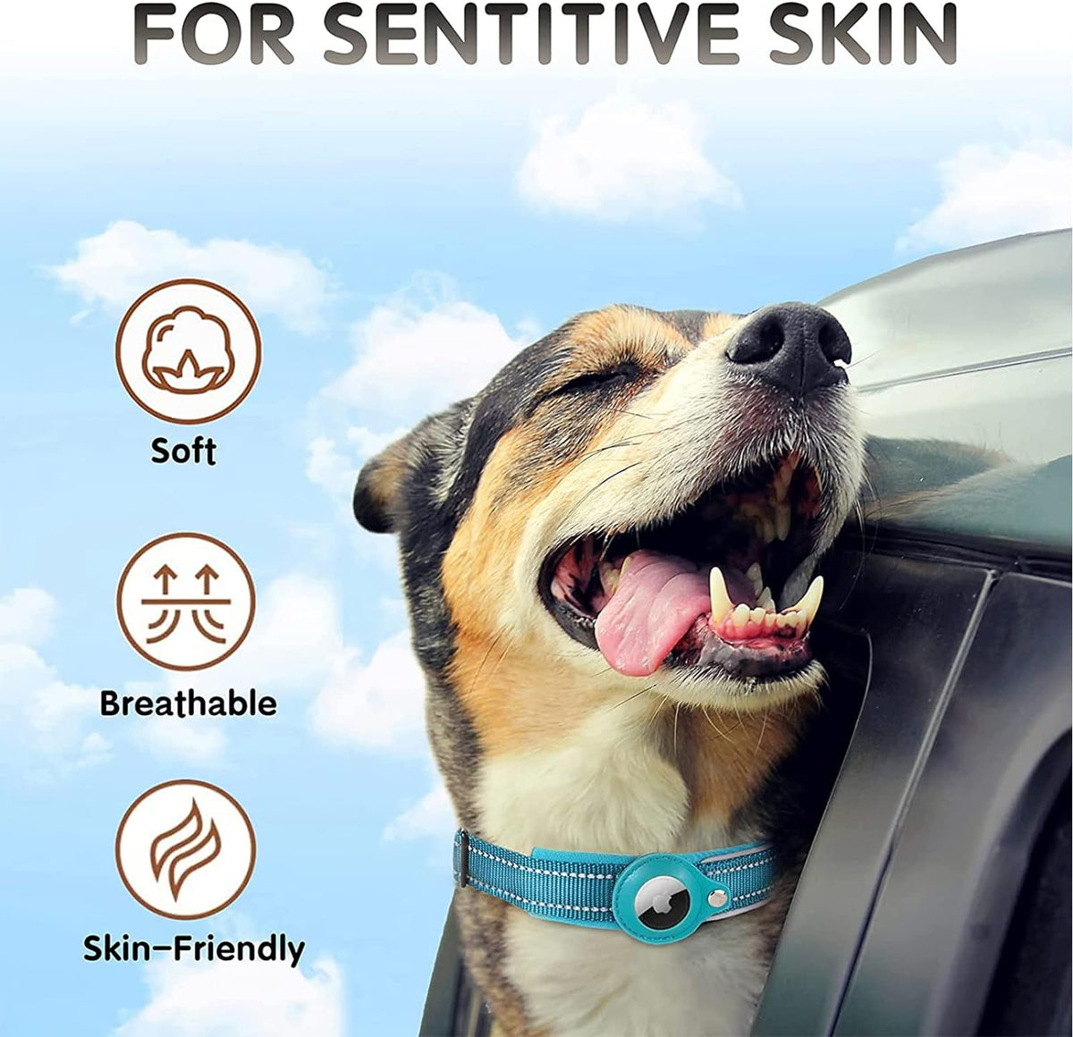 SmartTrack Dog Collar with Integrated Locator