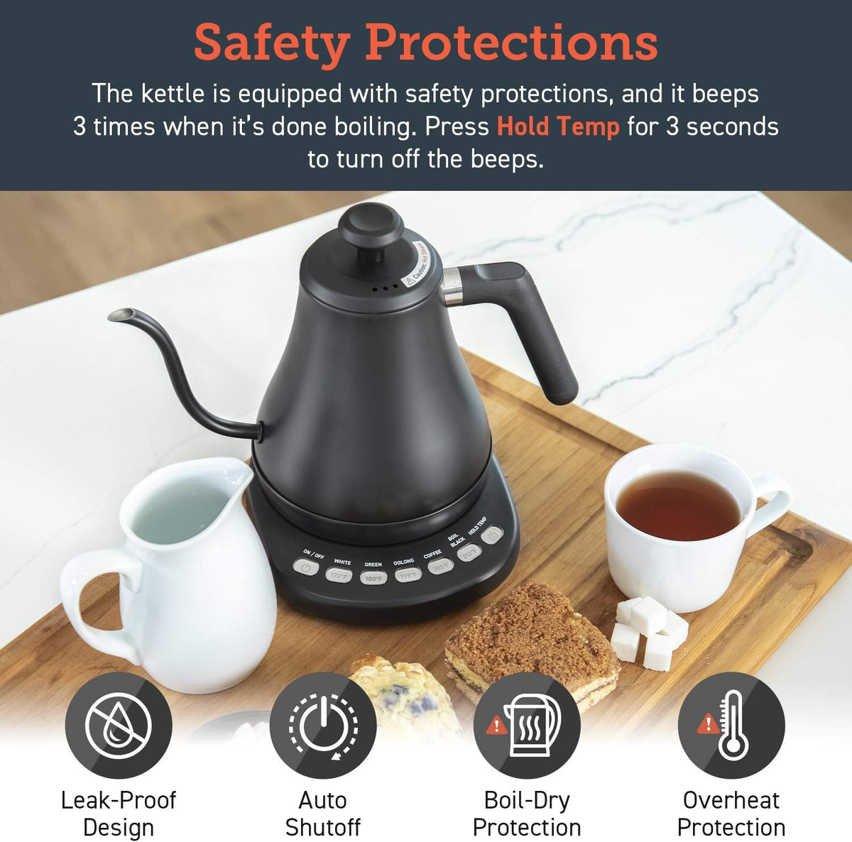 Precision Electric Kettle with Gooseneck Spout
