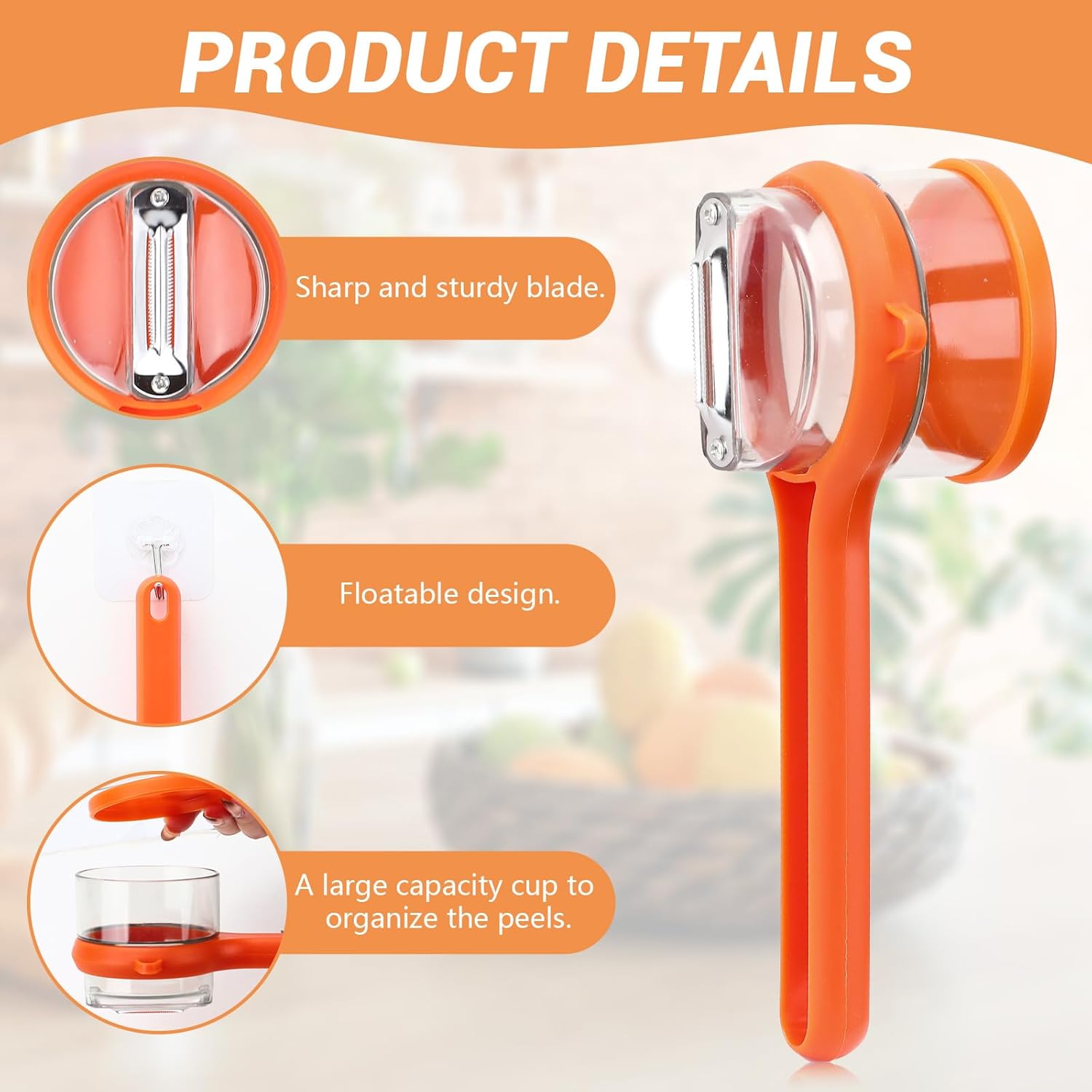 Effortless Fruit & Vegetable Peeler with Dual Blades