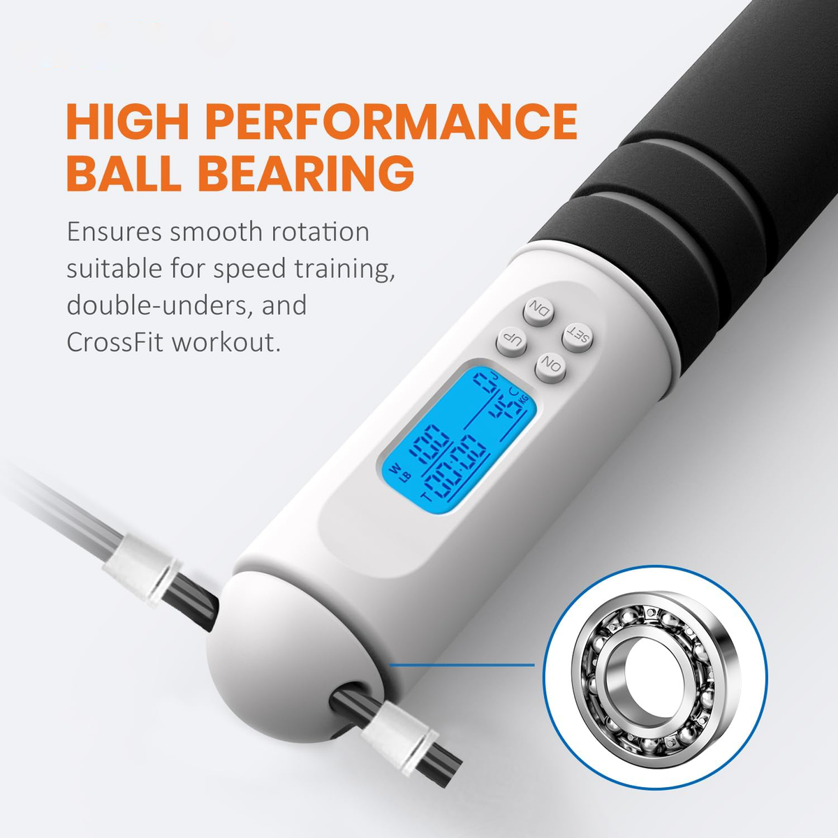 Calorie-Tracking Speed Jump Rope for Fitness Enthusiasts