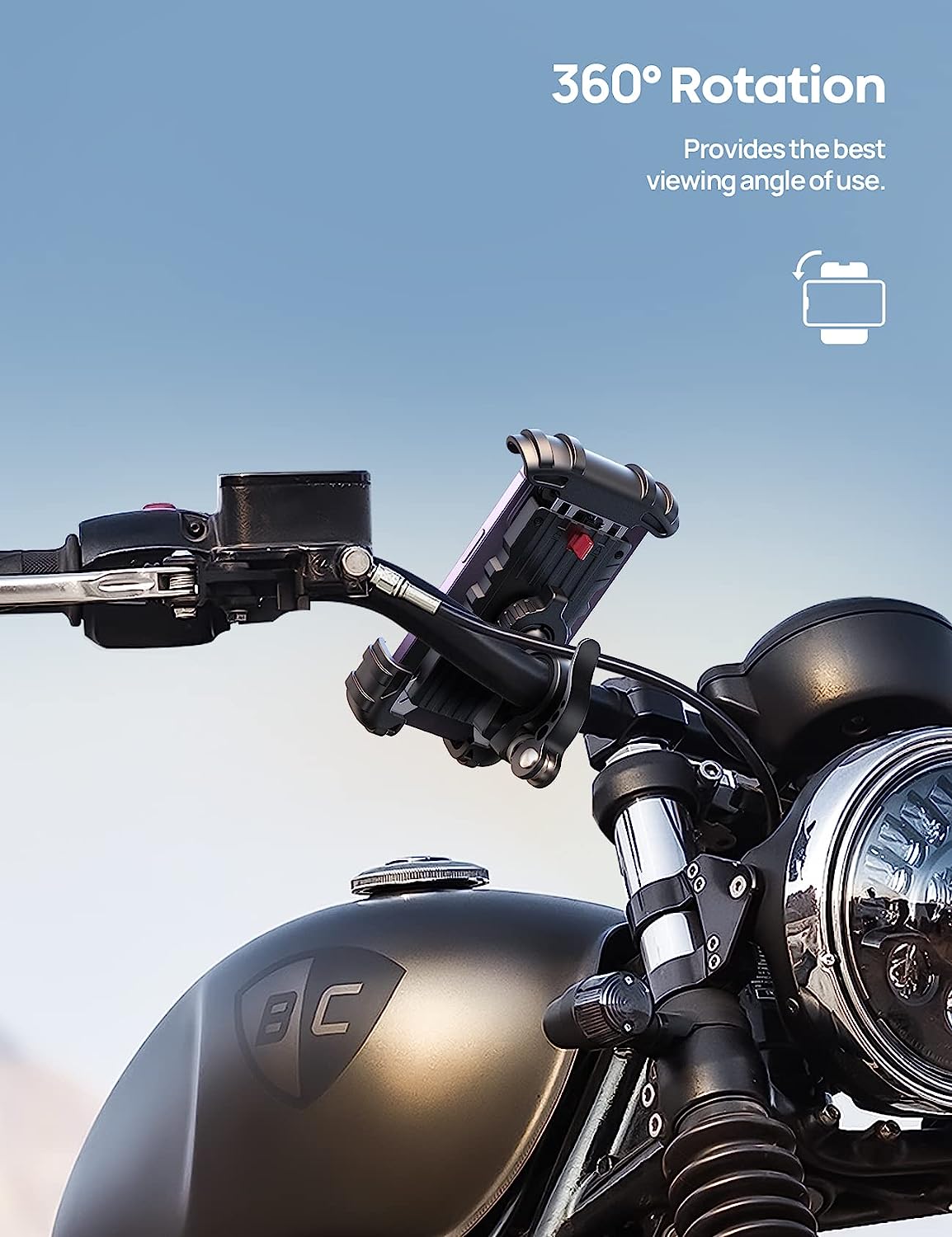 Secure Smartphone Holder for Motorcycles