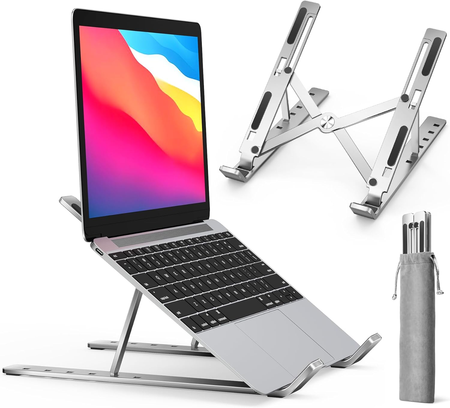 Ergonomic Adjustable Laptop Stand for Comfort & Portability