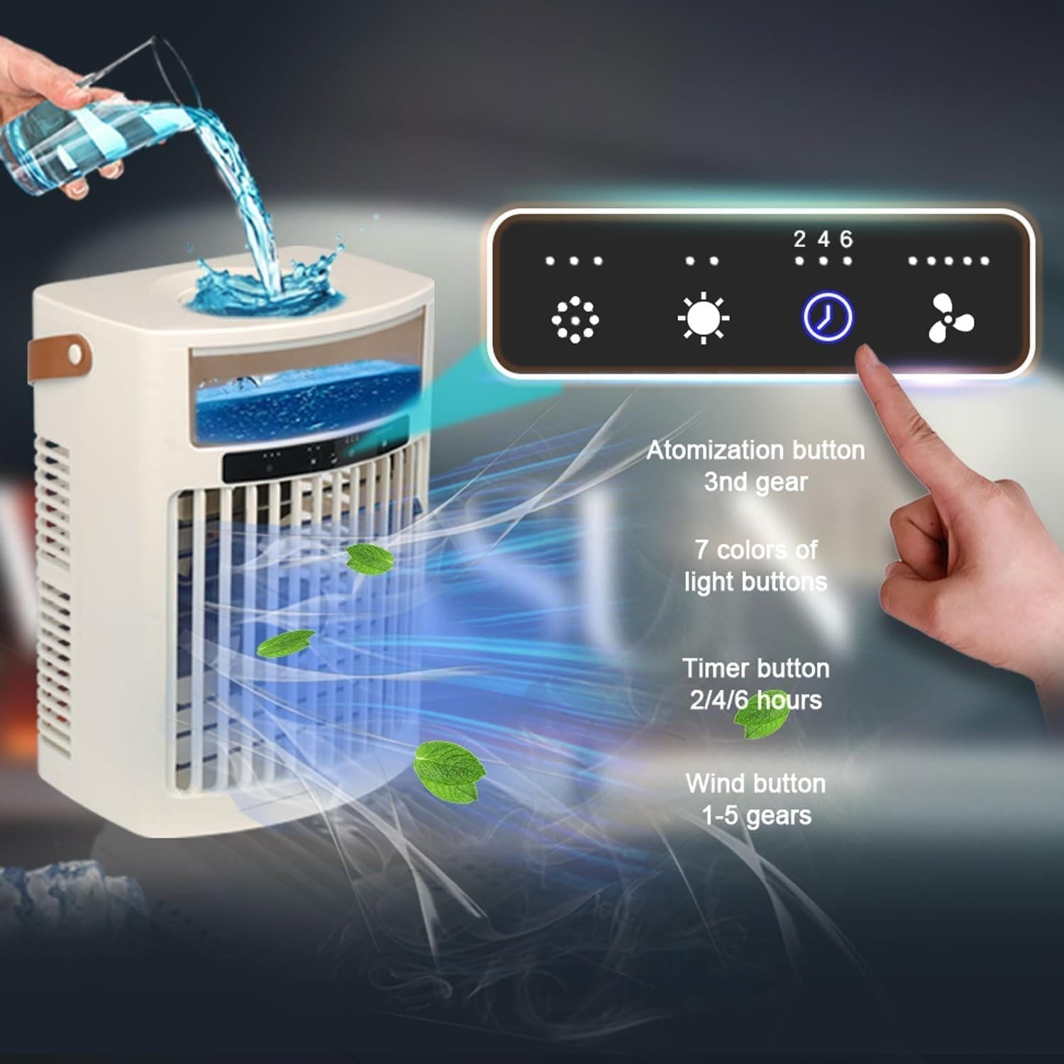 Compact Personal Air Cooler with Advanced Mist Technology