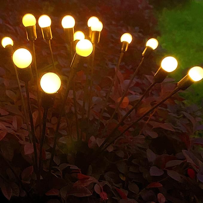 Solar Garden Lights with Firefly Effect – Floating Design