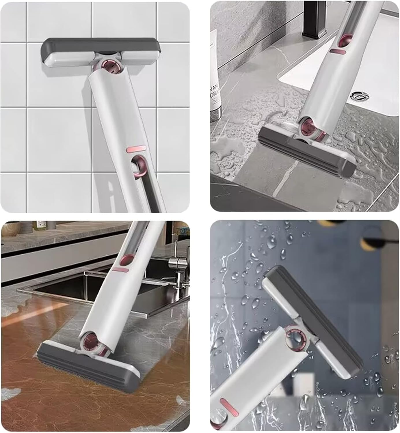 Compact Mini Mop with Self-Wringing Feature – Portable Cleaning Tool