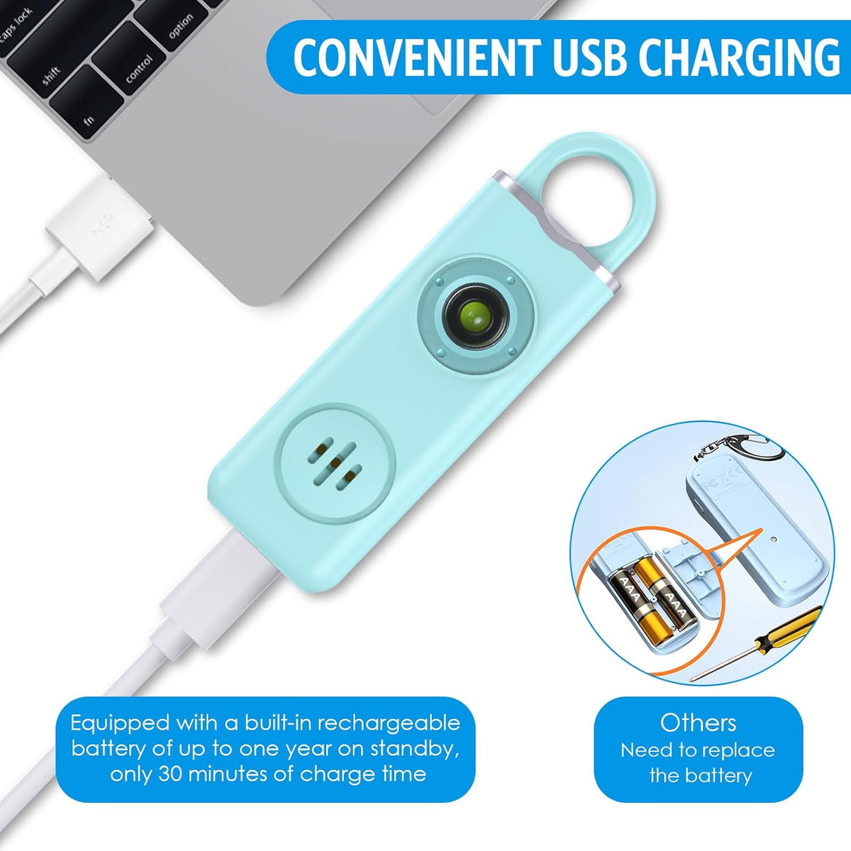 Keyring Personal Alarm – Buy One, Get One Free