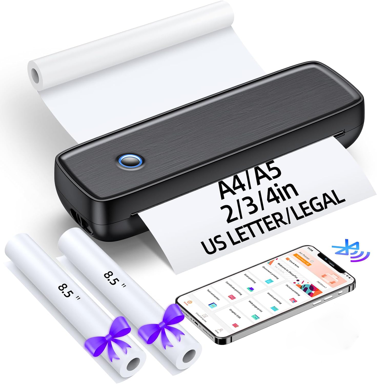 Compact Cordless Thermal Printer for Effortless Printing