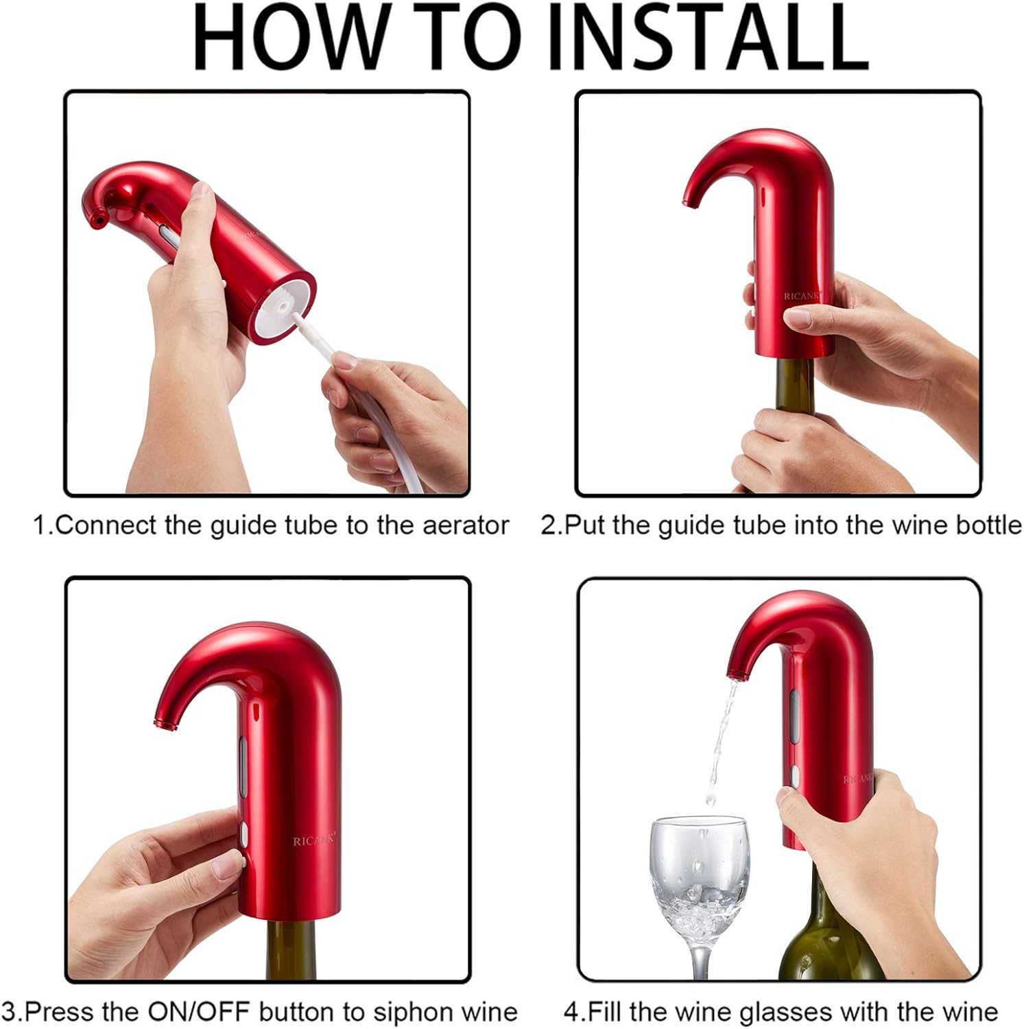 Smart Wine Enhancer with Instant Pour Control
