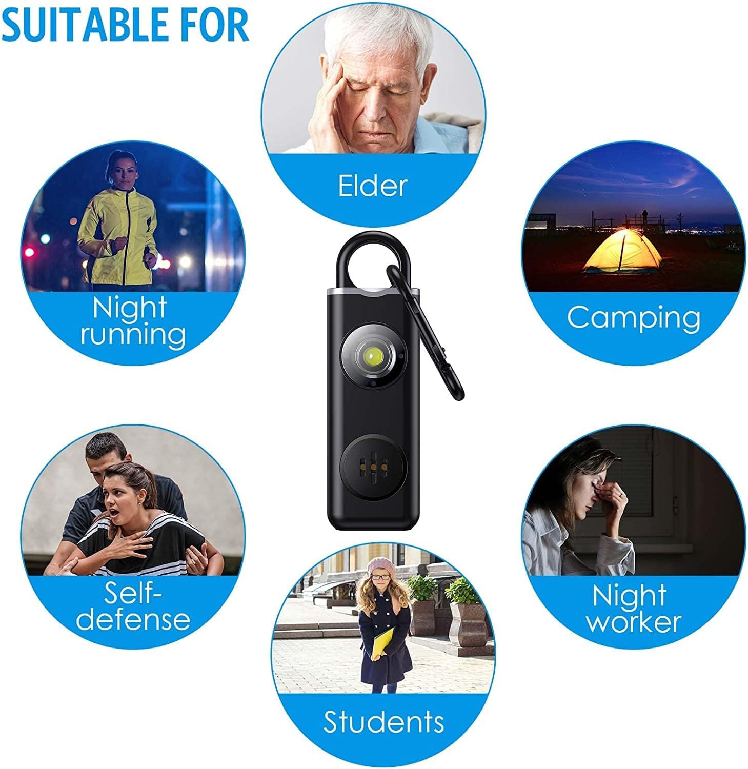 Keyring Personal Alarm – Buy One, Get One Free