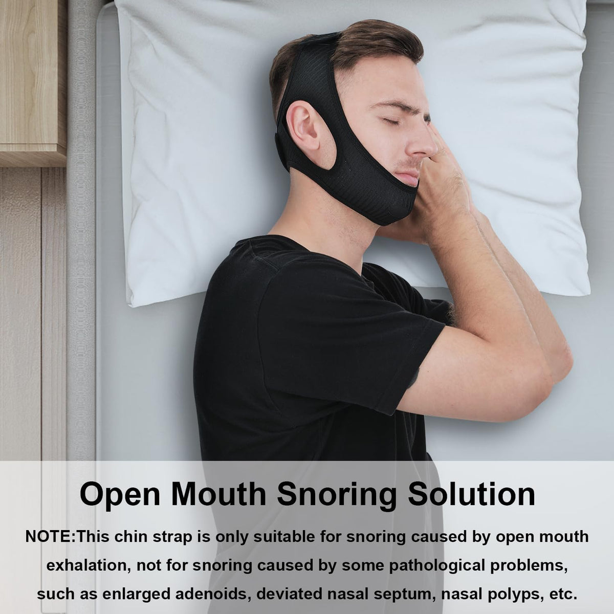 SnoreLess Sleep Support Strap for Peaceful Nights