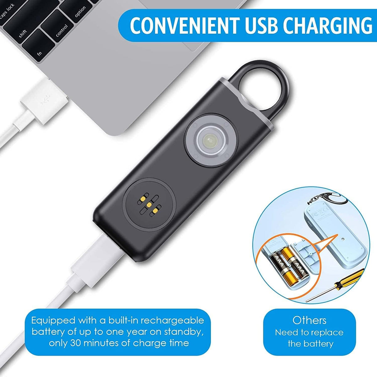 Keyring Personal Alarm – Buy One, Get One Free
