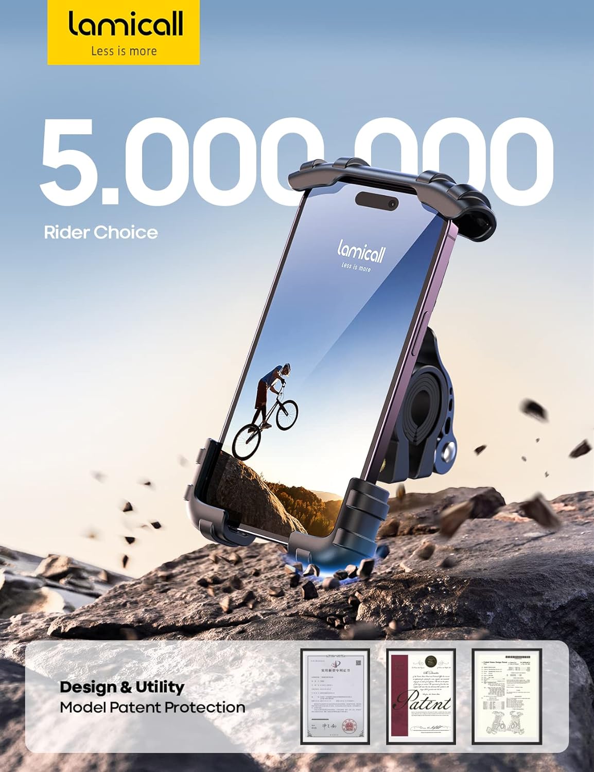 Secure Smartphone Holder for Motorcycles