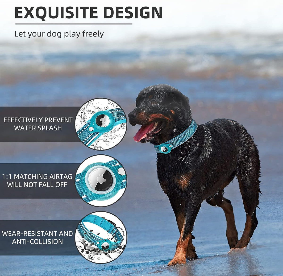 SmartTrack Dog Collar with Integrated Locator