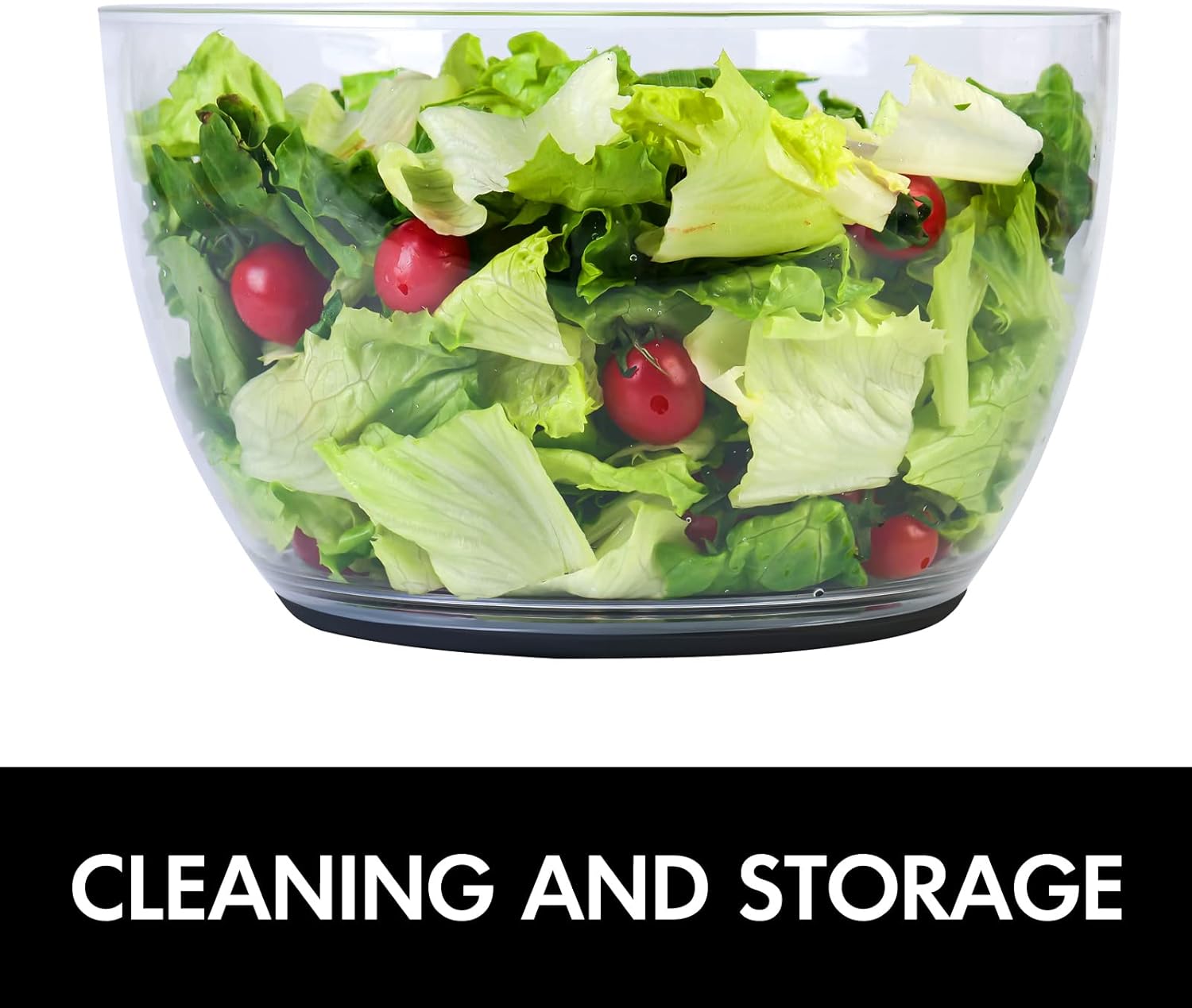 Effortless One-Handed Salad Spinner for Quick Greens