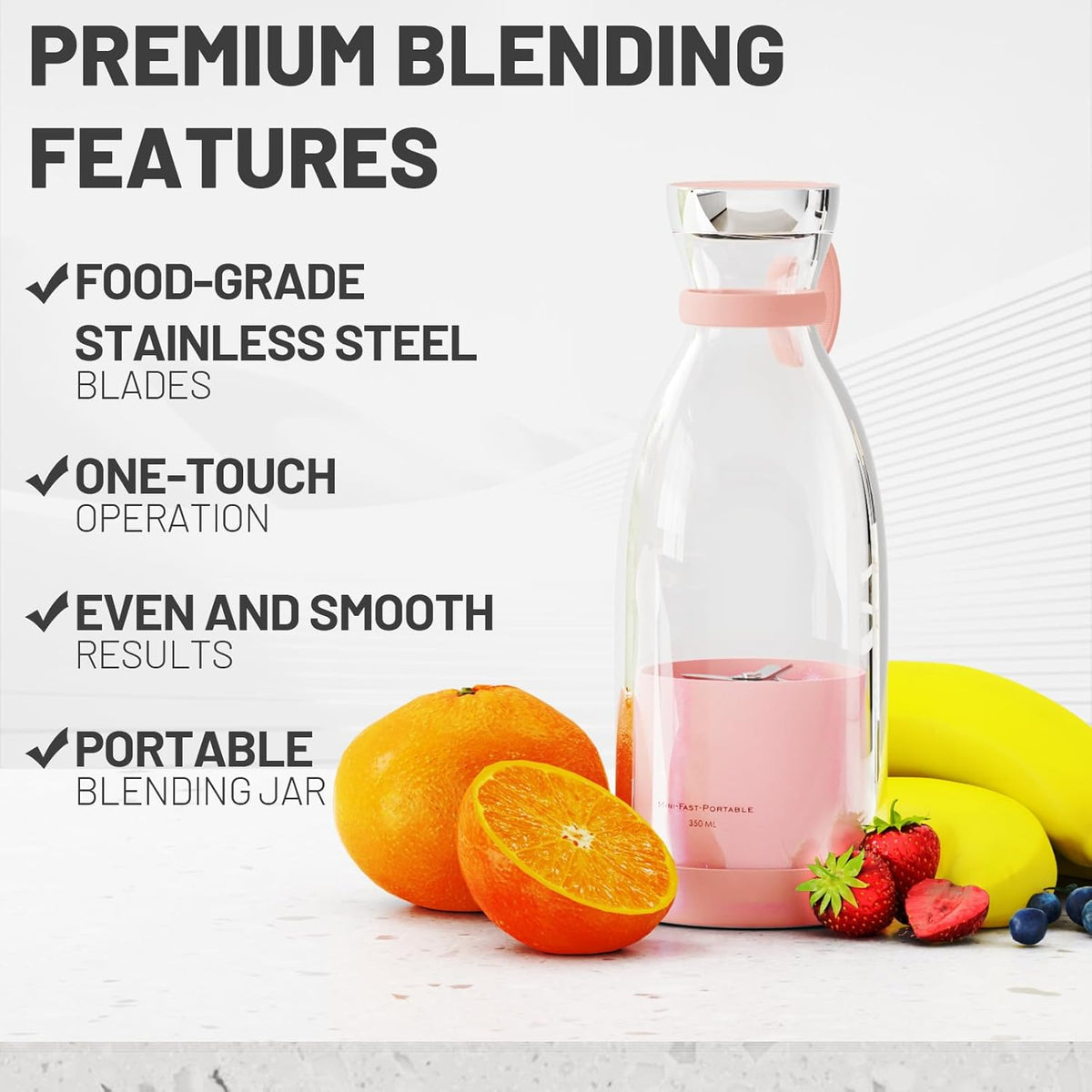 On-the-Go Smoothie Maker with Wireless Convenience