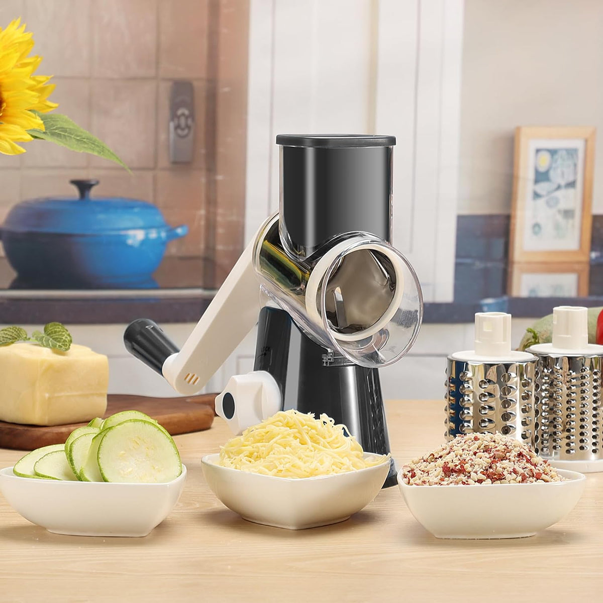 SwiftGrate Manual Cheese and Vegetable Shredder