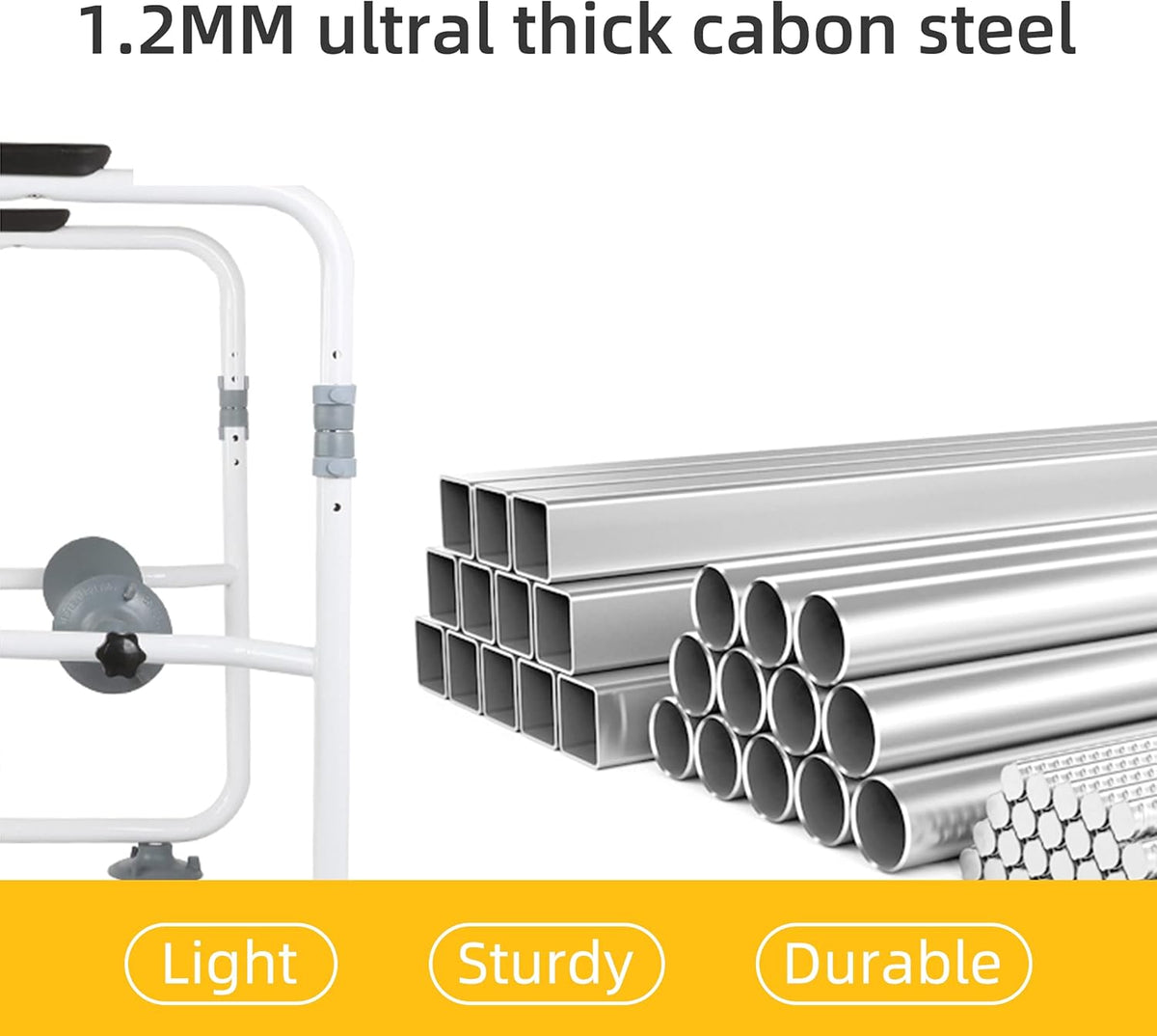 Toilet Safety Frame with Adjustable Supports