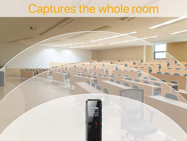 Compact Digital Audio Recorder with Voice Activation & Long Battery Life