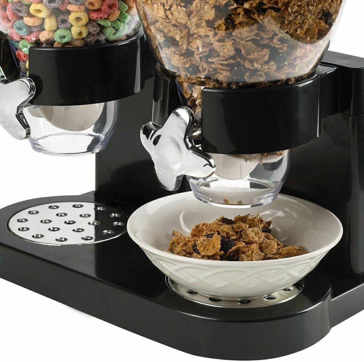 Grain Dispenser with Dual Compartments – Portion Control